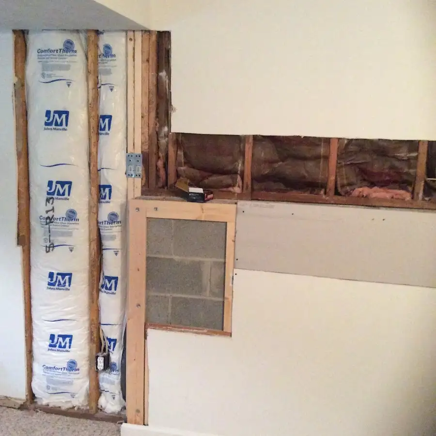 Wall insulation replacement during Contents Cleaning & Restoration in Waxhaw